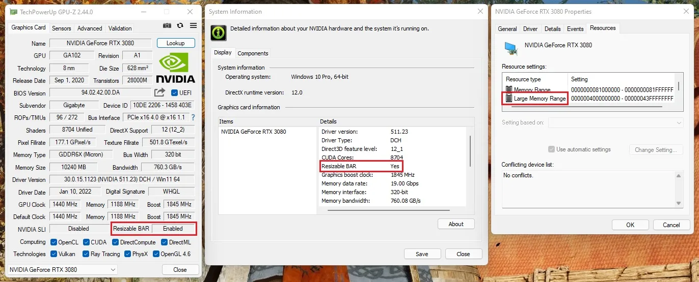 nvidia resizable bar performance